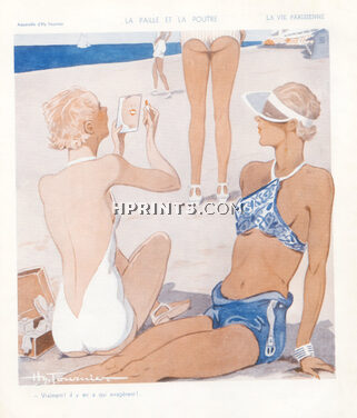 Henry Fournier 1936 Bathing Beauty, Swimwear