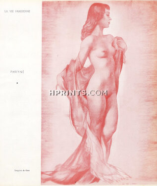 Klem 1936 Phryné, Courtisane, Nude