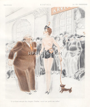 Leroy 1936 Topless, Sexy Looking Girl