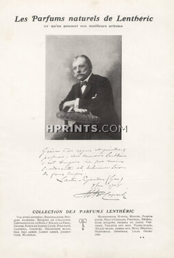Lenthéric (Perfumes) 1909 Autograph