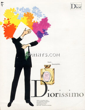 Christian Dior (Perfumes) 1970 Diorissimo, René Gruau