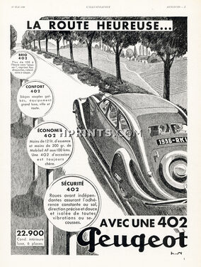 Peugeot 1936 402 La Route Heureuse