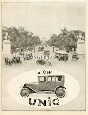 Unic (Cars) 1923 Champs-Elysées, Chevaux De Marly