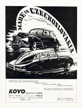 Kovo 1950 Made in Czechoslovakia, Tchécoslovaquie