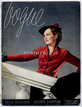 Vogue USA 1935 September 1st, Horst, Schiaparelli, Chanel, Christian Bérard, Ruth Grafstrom, 128 pages