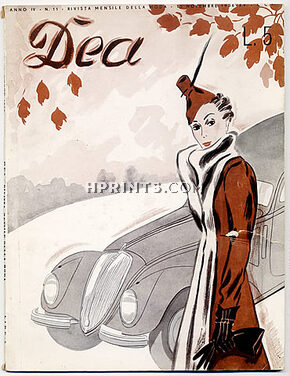 Dea 1936 November, Rivista Italiana di Moda, Italian Fashion magazine, 64 pages