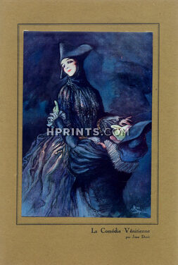 Jean Droit 1922 " La Comédie Vénitienne" Carnival Costume, Venice