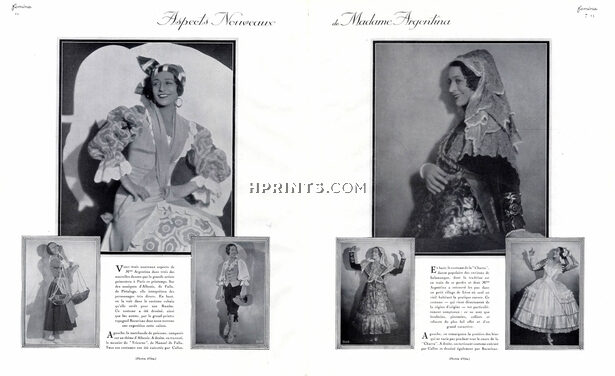 Callot Soeurs (Couture) 1932 Madame Argentina, Dancer, Theatre Costume
