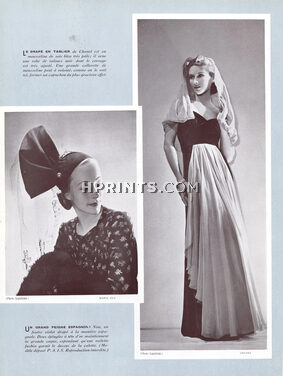 Chanel draped apron & Maria Guy 1937 Boris Lipnitzki