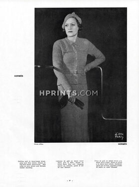 Hermès (Couture) 1934 Golfing Suit, Madame D'Ora