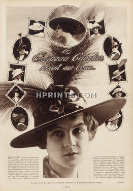 Ida Margueritte (Millinery) 1914 Boaters, Nelly Martylas model