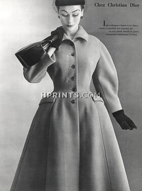 Christian Dior 1952 Redingote