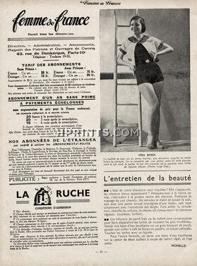 Véra Boréa (Couture) 1934 Swimsuit