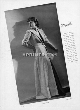 Véra Boréa 1937 Evening coat, Rodier