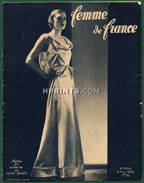 Véra Boréa (Couture) 1935 Femme de France cover, 32 pages