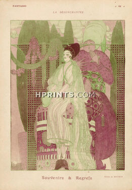 Bouhon 1918 "La Désenchantée" Oriental Costume, Harem, Eunuch