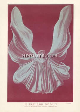 Miss Loïe Fuller 1912 Le Papillon de Nuit, Dancer