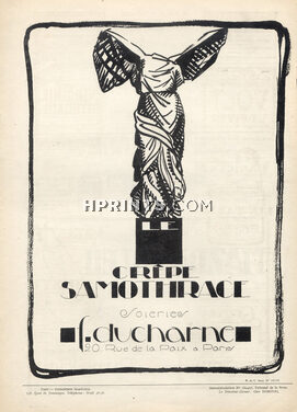 Ducharne 1923 Crêpe "Samothrace" Victory Of Samothrace