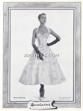Pierre Balmain 1954 Ducharne, Evening Gown, Jacques Decaux