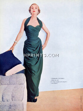 Germaine Lecomte 1952 Ducharne, Evening Gown, Photo Richard Dormer