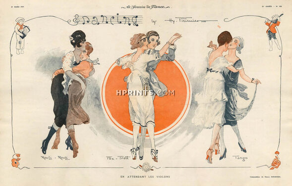 Henry Fournier 1919 Fox Trott, Tango, Rouli-Rouli, Dancers