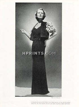 Nina Ricci (Couture) 1936 Photo J-C. Monneret