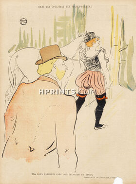 Toulouse-Lautrec 1896 Mrs Lona Barrison, horsewoman