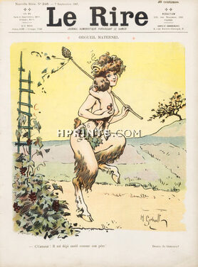 Henry Gerbault 1907 Maternal pride, Faun, Winemaker