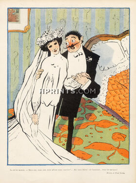 Paul Iribe 1903 Newlyweds, the wedding night