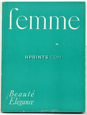 Femme 1955 N°8 Février "Elle et Lui" Prêt à Porter, Sacha Guitry, Chaumet, Gene Loyd, 112 pages