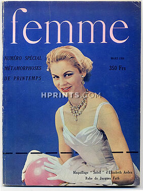Femme 1956 N°17 Mars, Métamorphoses de Printemps, 96 pages