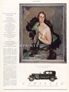Cadillac 1928 Comtesse du Bourg de Bozas, by Jean Gabriel Domergue, Portrait (L)