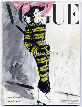 Vogue British UK September 1947 Bouët-Willaumez, London Collections, Hats and Fabrics, Eric, Blumenfeld, Schlumberger