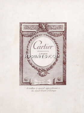 Cartier 1926 Jewellers by special appointment to the royal Courts of Europe