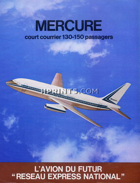 Avion Marcel Dassault 1971 Mercure, airplane