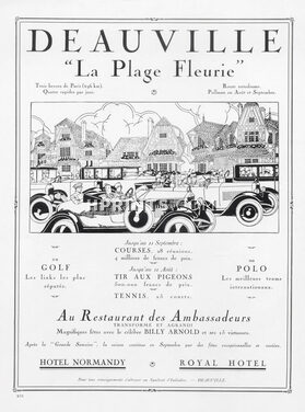 Deauville 1927 "La plage fleurie"