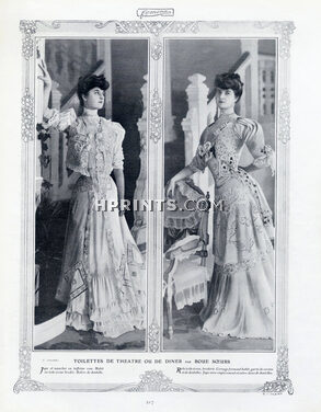 Boué Soeurs 1905 Fashion photography, Diner Dresses