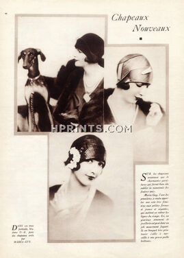 Maria Guy 1927 Fashion Photography Hats