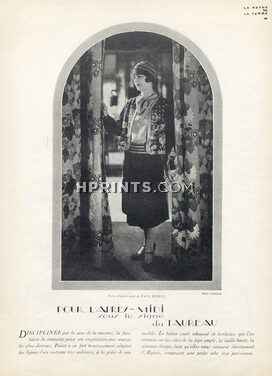 Paul Poiret (Couture) 1927 Afternoon dress, Photo Boris Lipnitzki