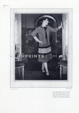 Nicole Groult 1926 Photo Scaïoni, Flapper fashion style the ''Garçonne''