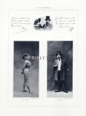 Grunwaldt 1904 portraits & autographs, Mlle Polaire & Willy, Photo Paul Berger