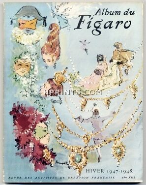 Album du Figaro 1947 N°13, Winter 1947-1948 Raymond Baumgartner, René Gruau, 198 pages