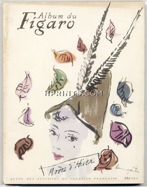 Album du Figaro 1948 N°16, Autumn, Raymond Baumgartner, René Gruau, Christian Dior, Jacques Fath, Jeanne Lanvin, 210 pages