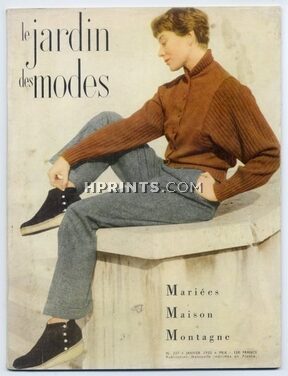 Le Jardin des Modes 1950 N°337, Jacques Griffe, Schiaparelli, 60 pages