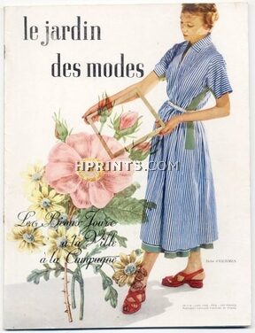Le Jardin des Modes 1948 N°318, Hermès, Marcelle Chaumont, Balmain, Maggy Rouff, Paquin, Dior, Véra Boréa, Carven, Molyneux, 62 pages
