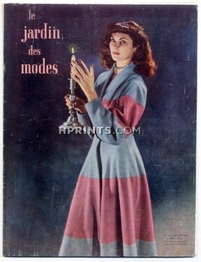 Le Jardin des Modes 1948 N°313, Mad Carpentier, Hermès, Perugia, Line Vautrin, Germaine Guérin, 46 pages