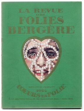 La Revue des Folies Bergère 1924 "Coeurs en Folie", "Hearts in Folly", George Barbier & Erté, 38 pages