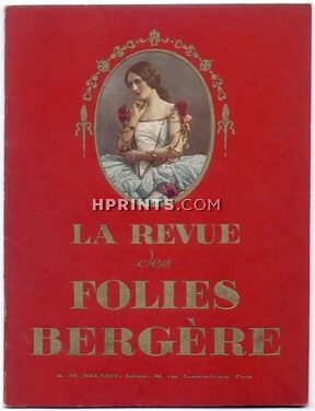 La Revue des Folies Bergère 1923 "En Pleine Folie" Brunelleschi, Erté, George Barbier, Alexandre Zinoview, 38 pages