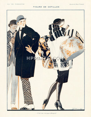 Rene Vincent 1921 "C'est Vrai, Les Jupes Allongent" Shopping Hatboxes