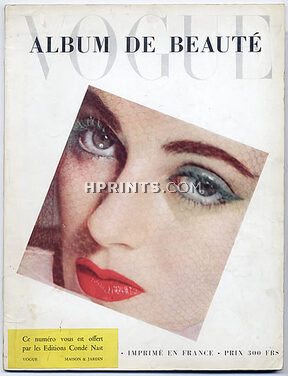 Vogue Paris 1951 Album de beauté, Photo Erwin Blumenfeld, Colette, Renoir (Perfumes), 82 pages